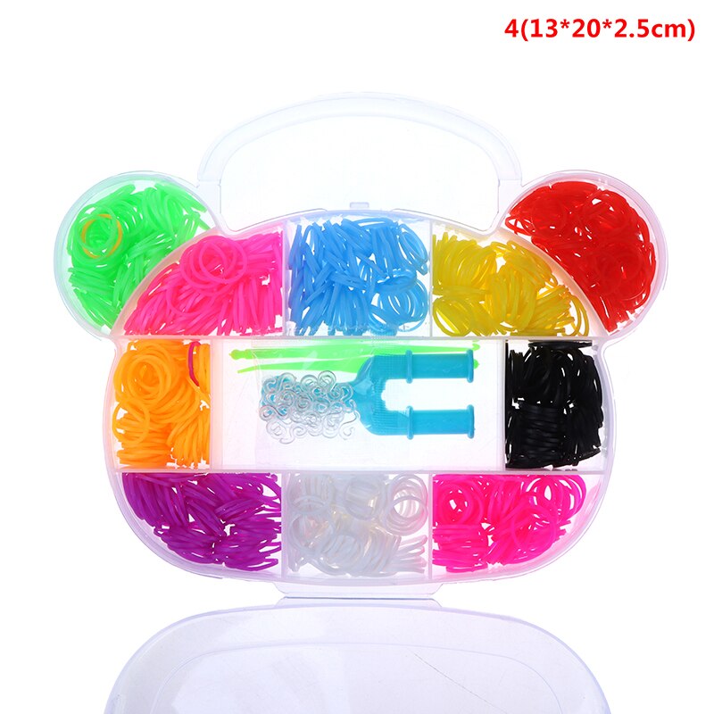 600pcs Loom Rubber DIY Band Bracelet Toys For Girl Craft Lacing Toy Woven Lace Bracelet Toy: A4