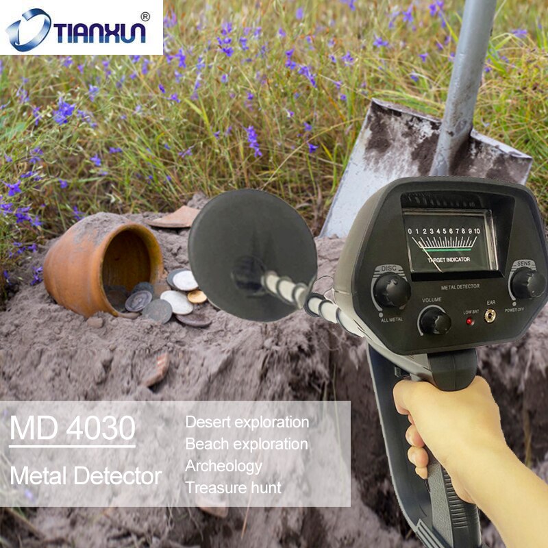 Md4030 metaldetektor guld skattedetektor underjordisk metaldetektor hunter tracker seeker metalkredsløbsdetektor  md5090