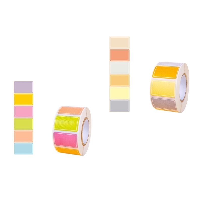 500Pcs Writable Label Stickers Waterproof Food Labels Stickers Removable Self Adhesive Name Stickers for Jar Clothes