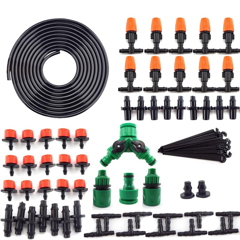 5-50M Tuin Verneveling Nozzle Sproeisysteem Druppelen Micro Irrigatie Sproeier Kit Set Sprinklers Systeem 4/7Mm plant Water Mist Irrigazione
