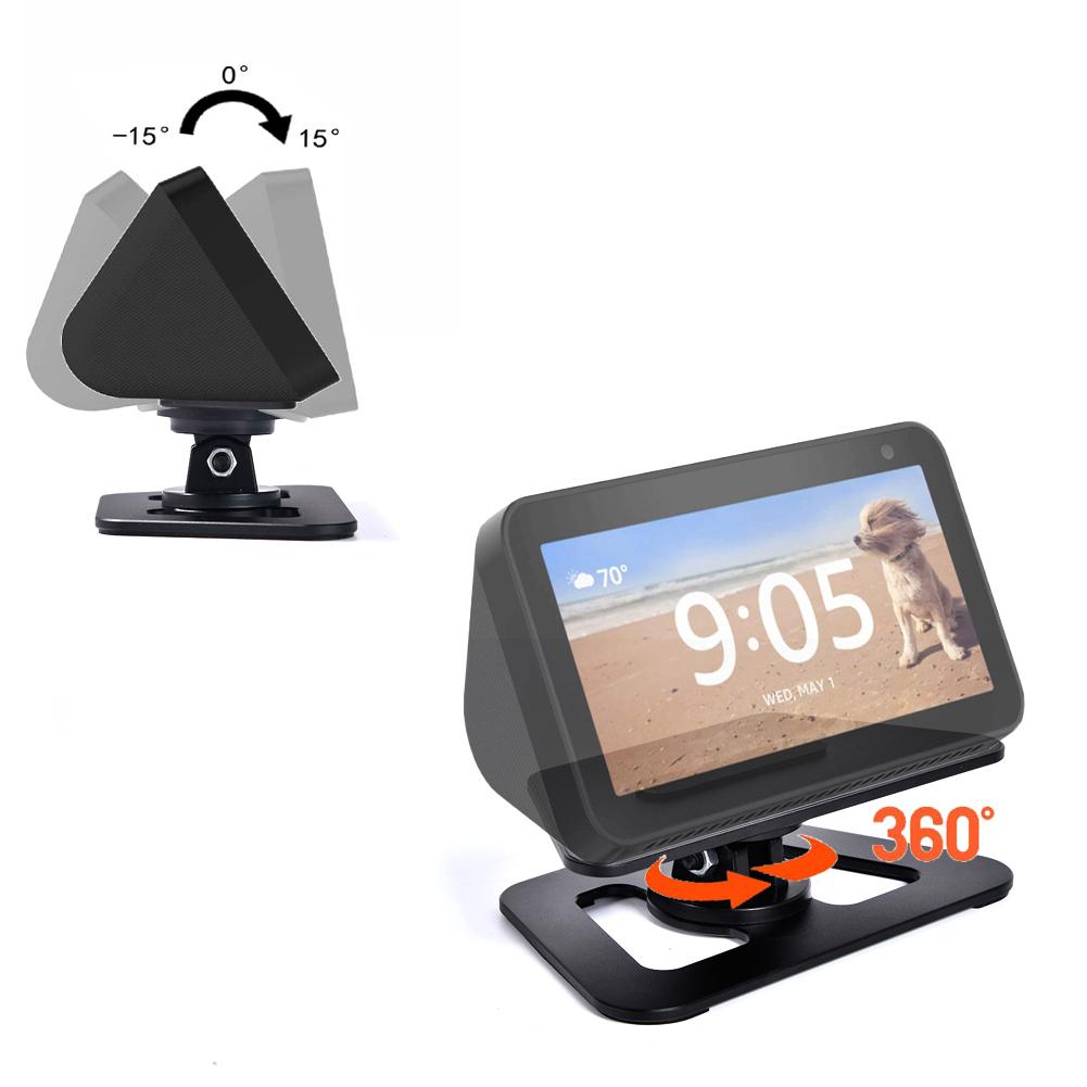 For Echo Show 5 Stand Base Mount Fully Aluminum Build Base For Echo Show 5 Holder Adjustable Stand Accessories