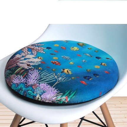 Geheugen katoen ronde pad rotan stoel ronde kruk ronde antislip kussen verdikking persoonlijkheid balkon mat venster pad: L