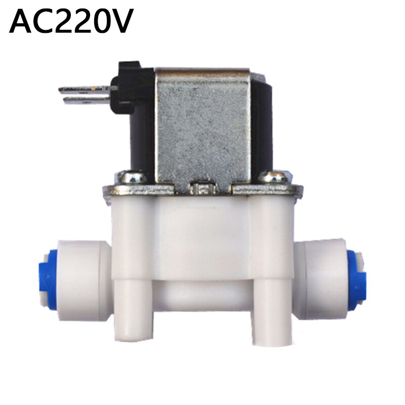 Nc elektrische magneetventiel magnetische  dc 12v water-luchtinlaatstroomschakelaar 1/4 " 12v 24v 220v magnetische wasmachinedispenser: 220v
