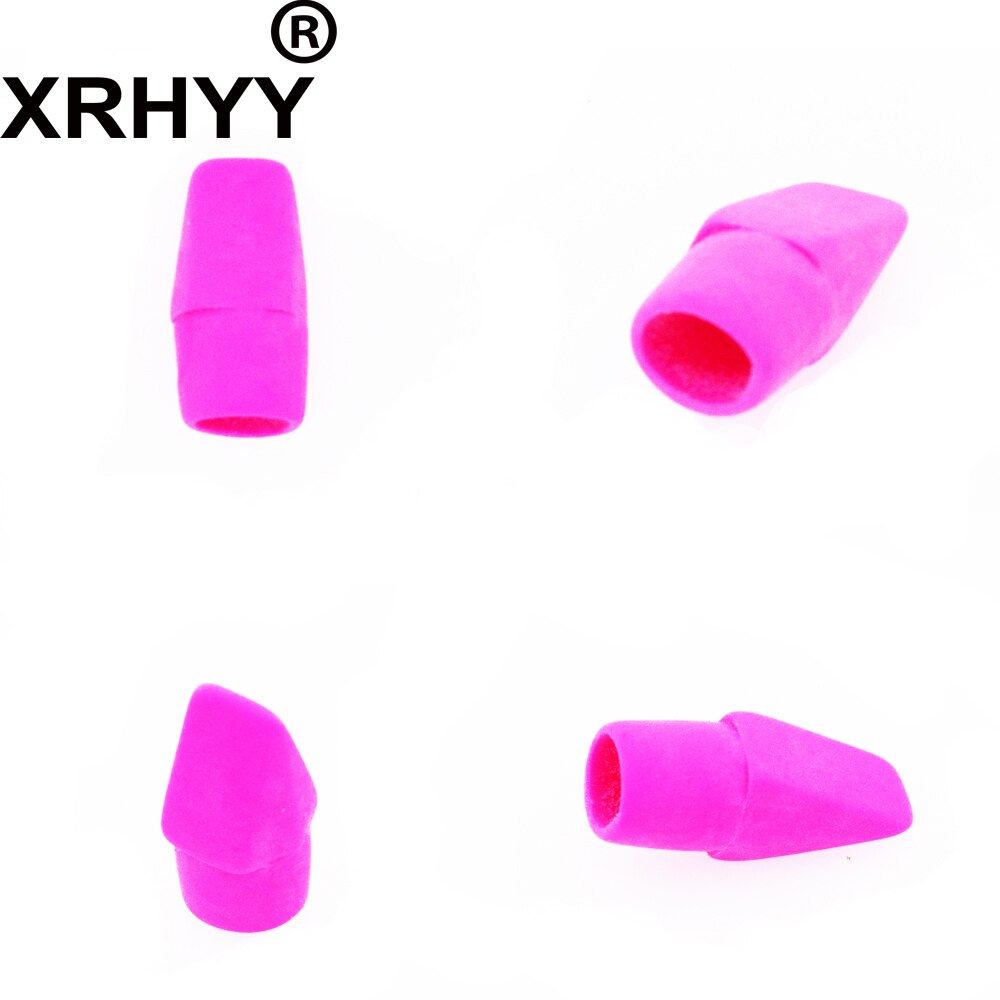 XRHYY 80 Pieces Pencil Top Eraser Caps Chisel Shape Pencil Eraser Toppers Arrowhead In Bulk For School Supplies Teachers ( Ran