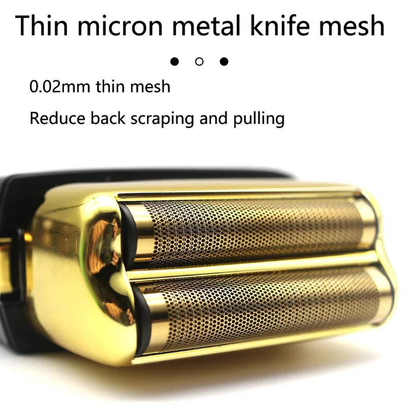 Afeitadora eléctrica para hombres, cuchillas de doble lámina de corte de 0mm, cabezal flotante de alta velocidad de 8200RPM, Ideal para barbería