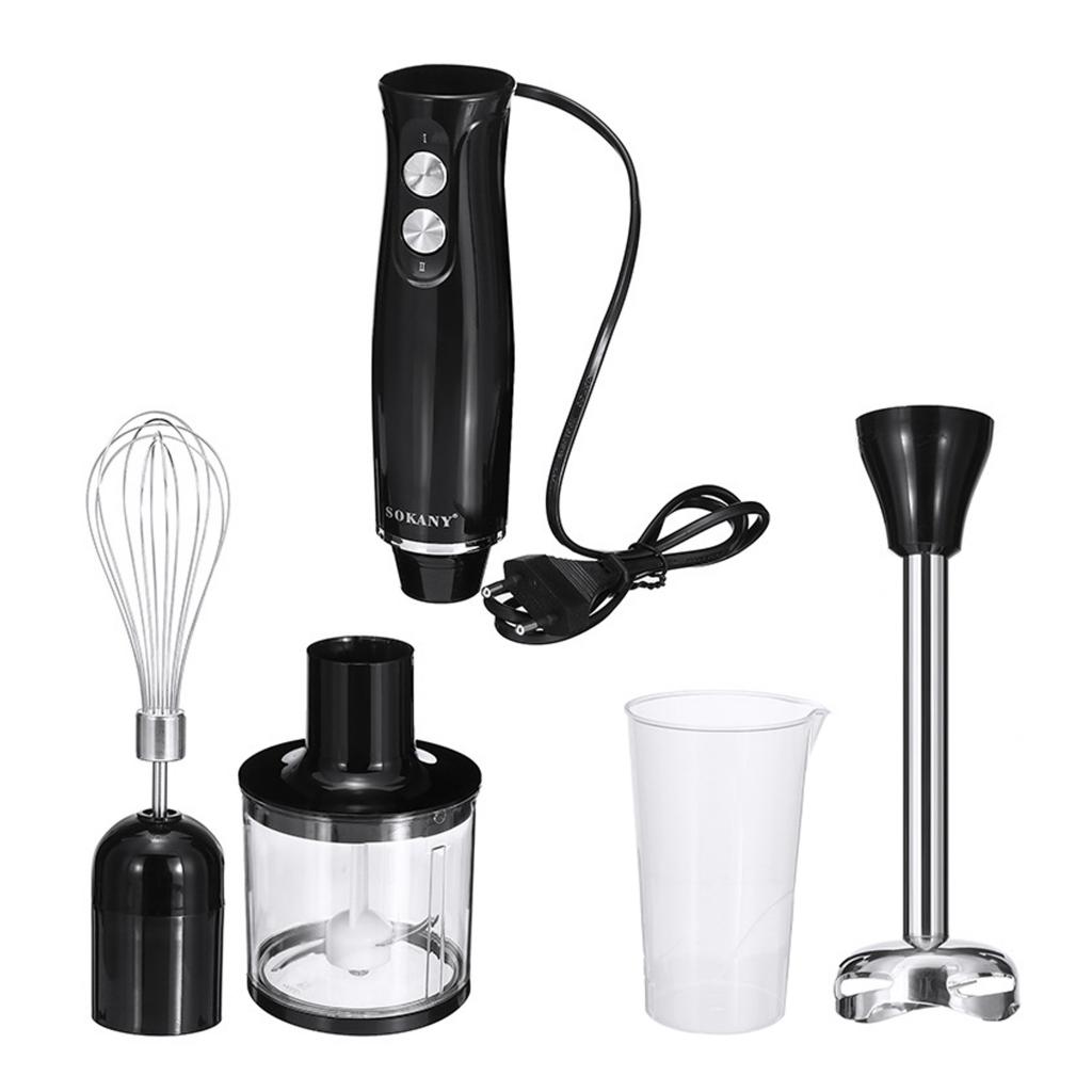 Batidora de mano eléctrica de 500W para aguacate, brócoli, arroz, batidor de comida para bebé, picadora de carne, batidor de huevo, licuadora de pasta, batidor de huevos