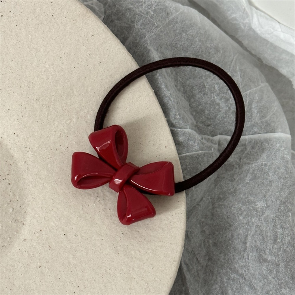 Horquilla con lazo, estrella roja, pinza para el pelo rota, accesorios para el cabello para niña: Gris oscuro