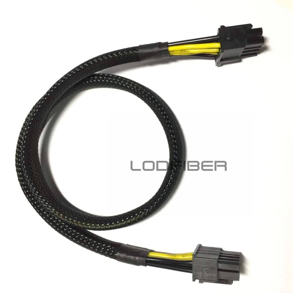 LODFIBER 8pin para 8pin Cabo De Alimentação para FONTE de ALIMENTAÇÃO Grande Muralha e NVI GPU Quadro 50 cm de DIÂMETRO