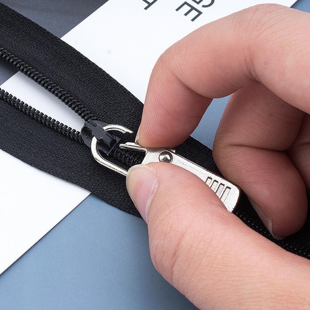 6 Pcs Universal Zipper Pull Tab Replacement Metal Handle Zipper Extender Handle Fixer Zipper Sliders for Backpack Jacket Handbag