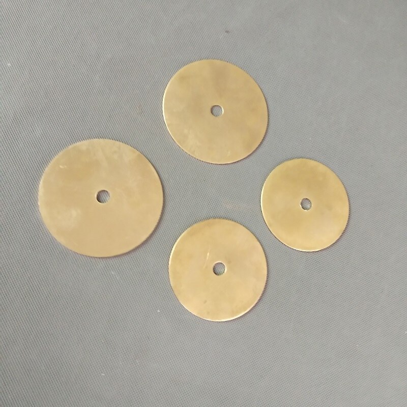 2 Stks/partij 20/30/50/60/70/90/180 Mm Puur Messing Koper Disc. Met 10 Mm Centrale Gaten Messing Koper Sheet Verlichting Accessoires