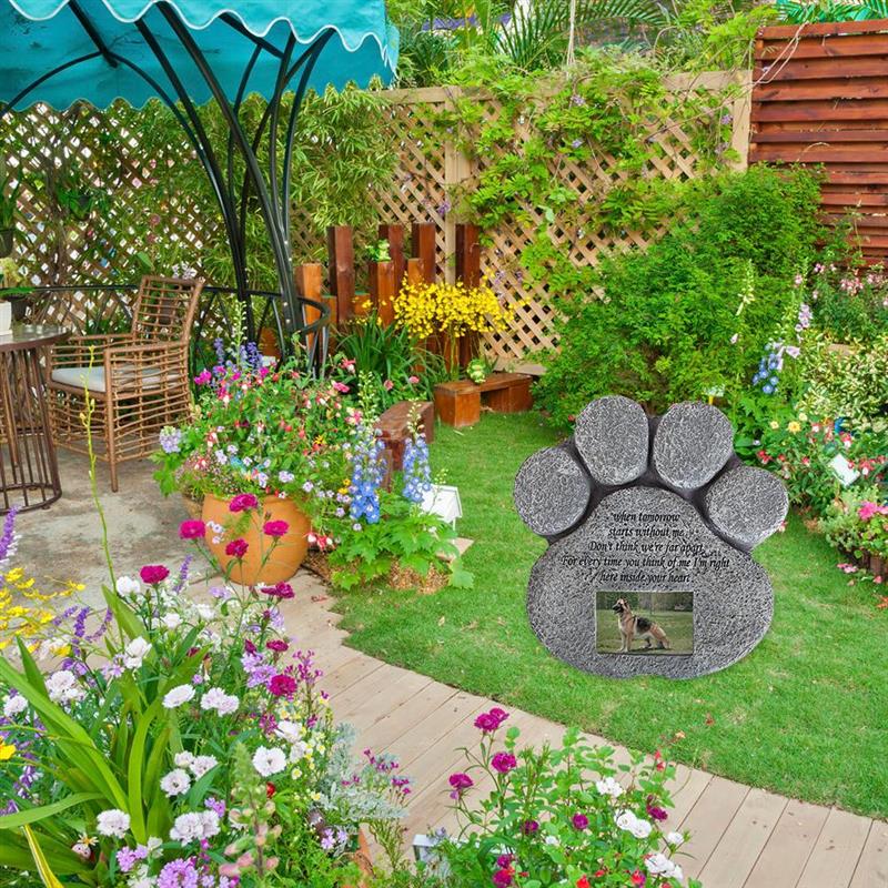 Haustier Denkmal Grabstein Pfote Geformt Grabstein Garten Dekoration Ornamente Hund zubehör Haustier liefert katze Denkmal Erinnerung hund katze