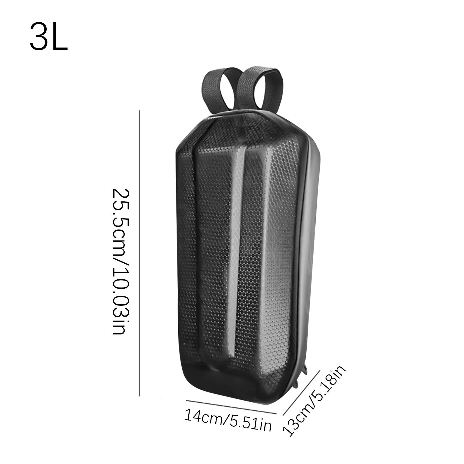 Bolsa de almacenamiento para patinete eléctrico, bolsa de almacenamiento frontal de carcasa dura de 3L, accesorios para patinete eléctrico, bolsas de transporte, bolsa para motocicleta