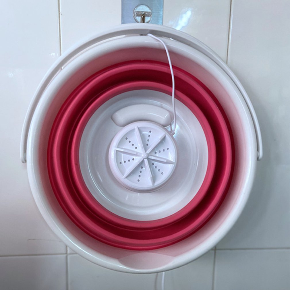 Ue/usa składana pralka ultradźwiękowa turbosprężarka mini pralka mini skarpetki i majtki czyszczenie artefaktu