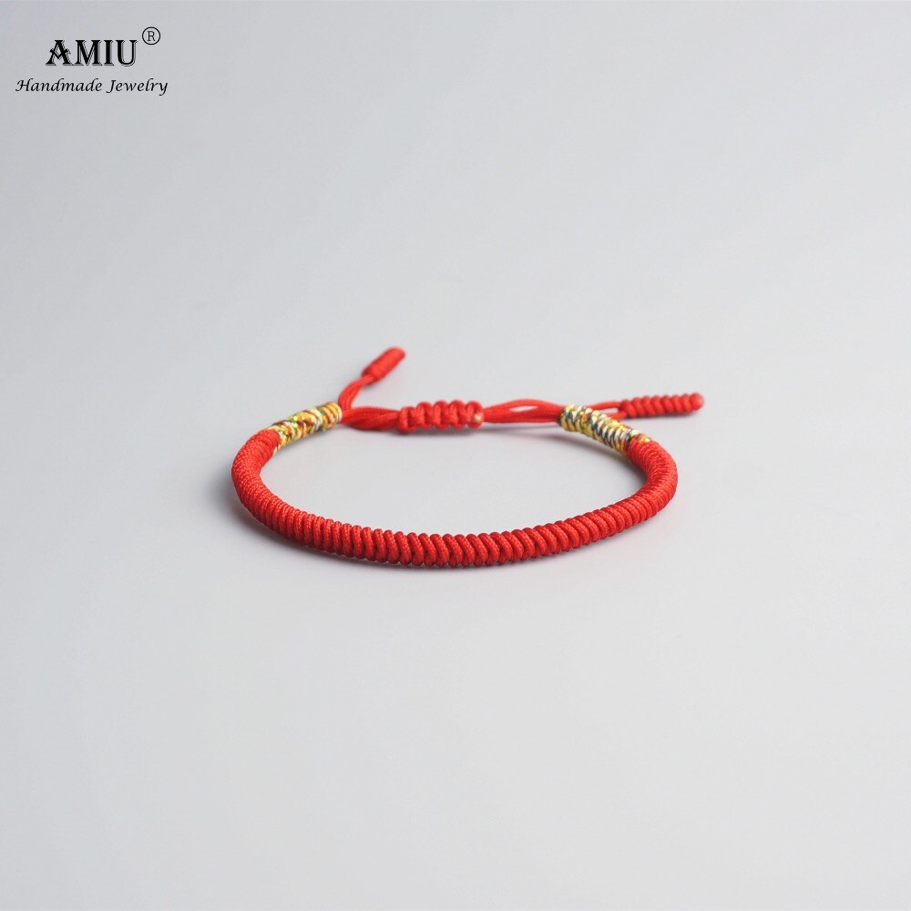 AMIU Multi Color Tibetan Buddhism Love Tibet Bracelets & Bangles For Women Men Handmade Knots Rope Budda Lucky Men Bracelet