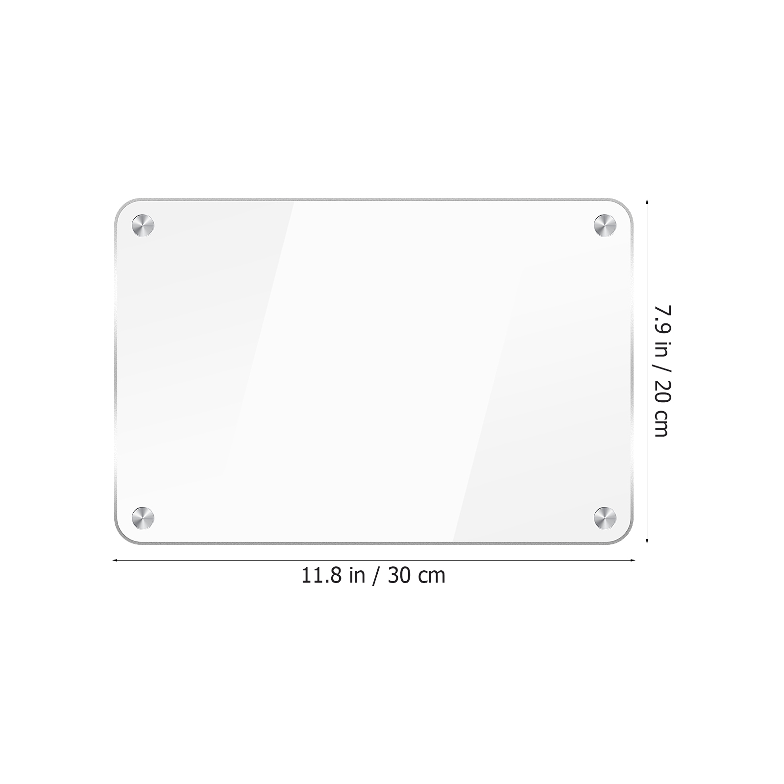 Magnetisk whiteboardtavla i akryl för kylskåp, genomskinlig whiteboardplanerare, anslagstavla, schema, meddelandemeny, påminnelse