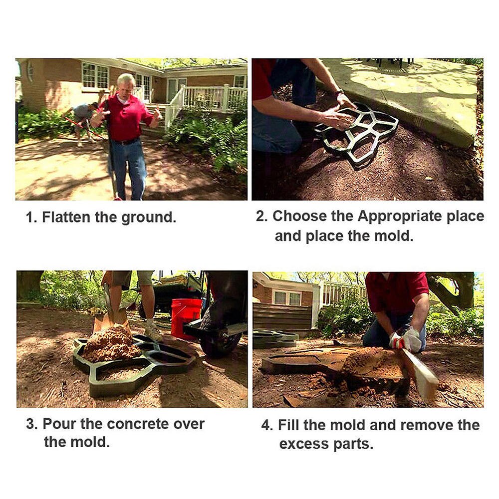 Gjør-det-selv brolegging mold gulv mold asfaltering gulv fliser sement mold vei betong stepping oppkjørselen stein sti lage mold