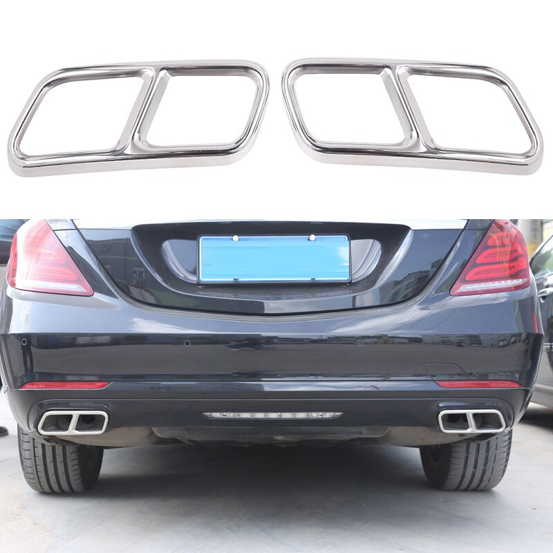 For Mercedes Benz S Class W222 Coupe R Class W251 10-17 Gl Class X166 13-15 Amg Part 304 Steel Exhaust Cover Trim