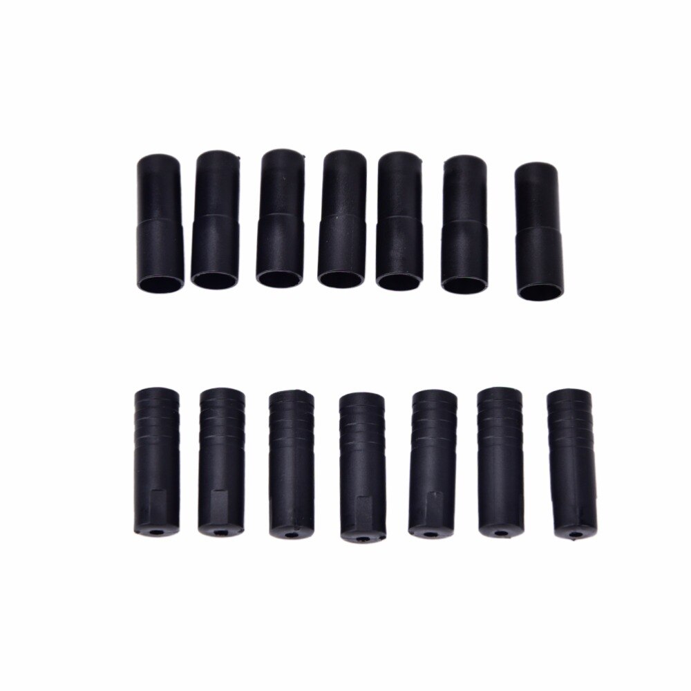 100 stk cykel cykel bremse gear ydre kabel endestykker spidser krymper 4/5mm