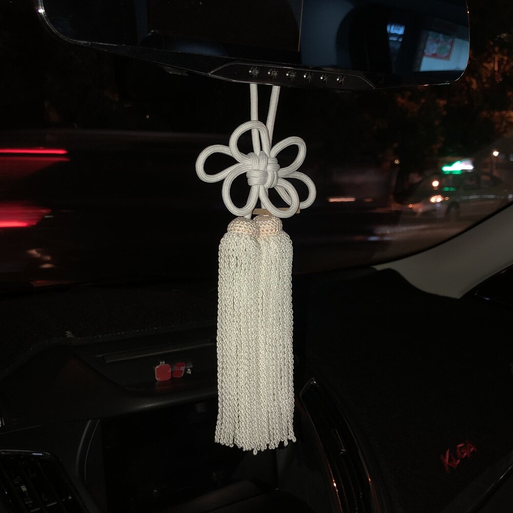 1 pièces JP jonction produire blanc Fusa Kiku noeud plus de couleurs pour voiture Auto rétroviseur fixation