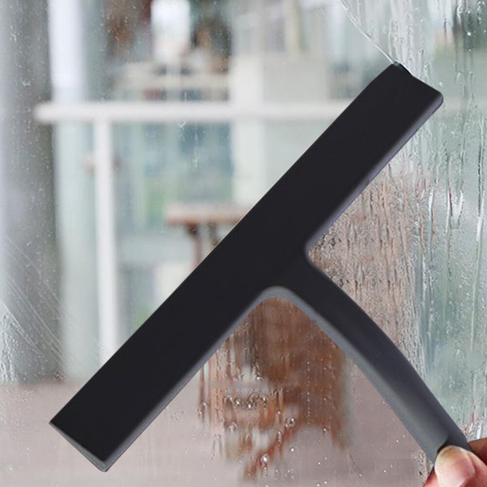 11 inch Glass Cleaning Squeegee with Suction Cup Hook Household Windshield Wiper for Shower Door Window Mirror Car Glass