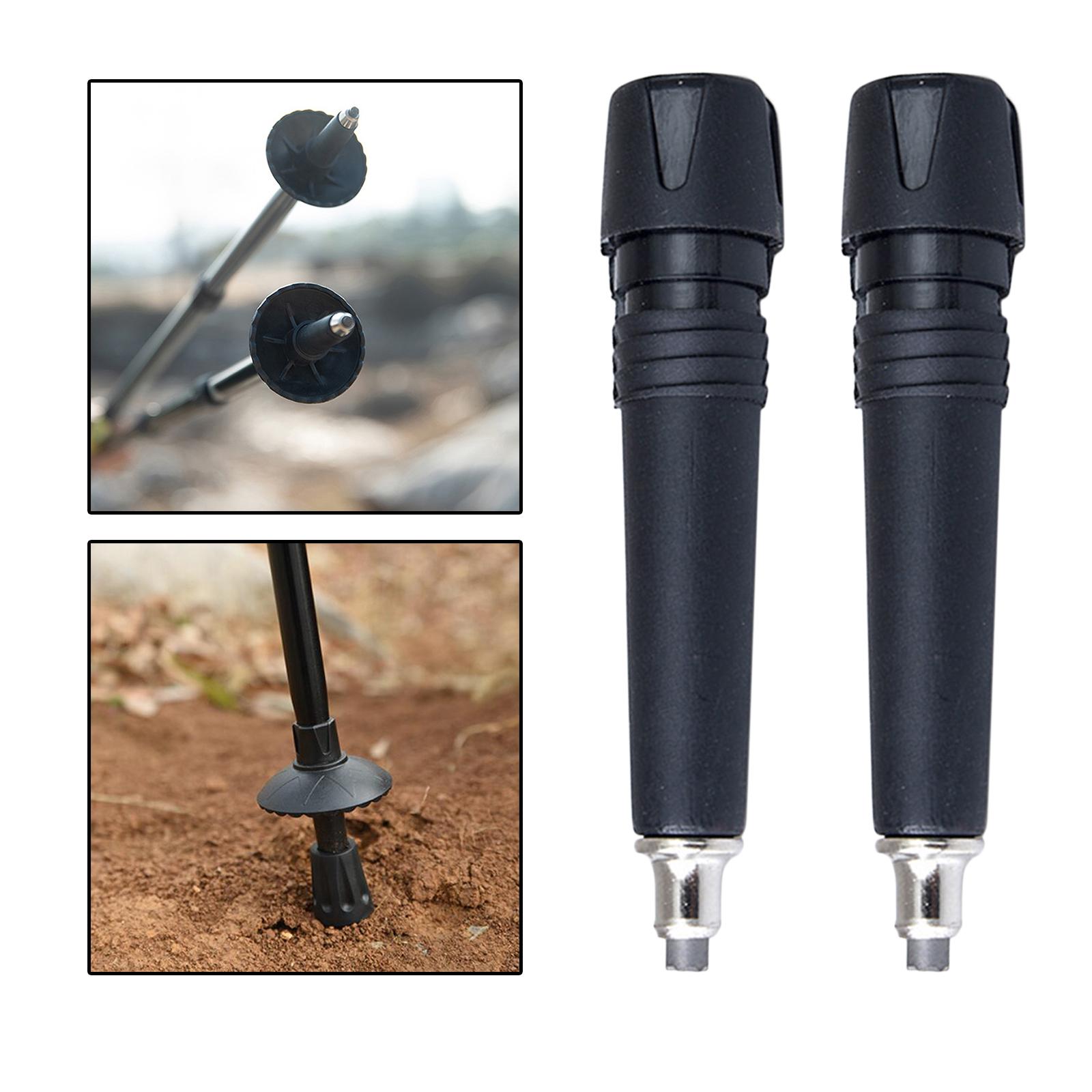 Wandelen Alpenstock Staaf Tip Vervanging Stok Onderdelen Voor Wandelstok Onderdelen: 3 Pieces