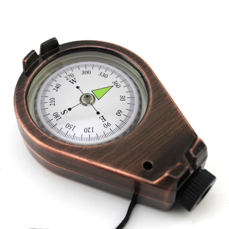 Boussole américaine multifonction en métal pour l&#39;extérieur, Portable, précise, étanche, résistante aux secousses, pour la survie géologique