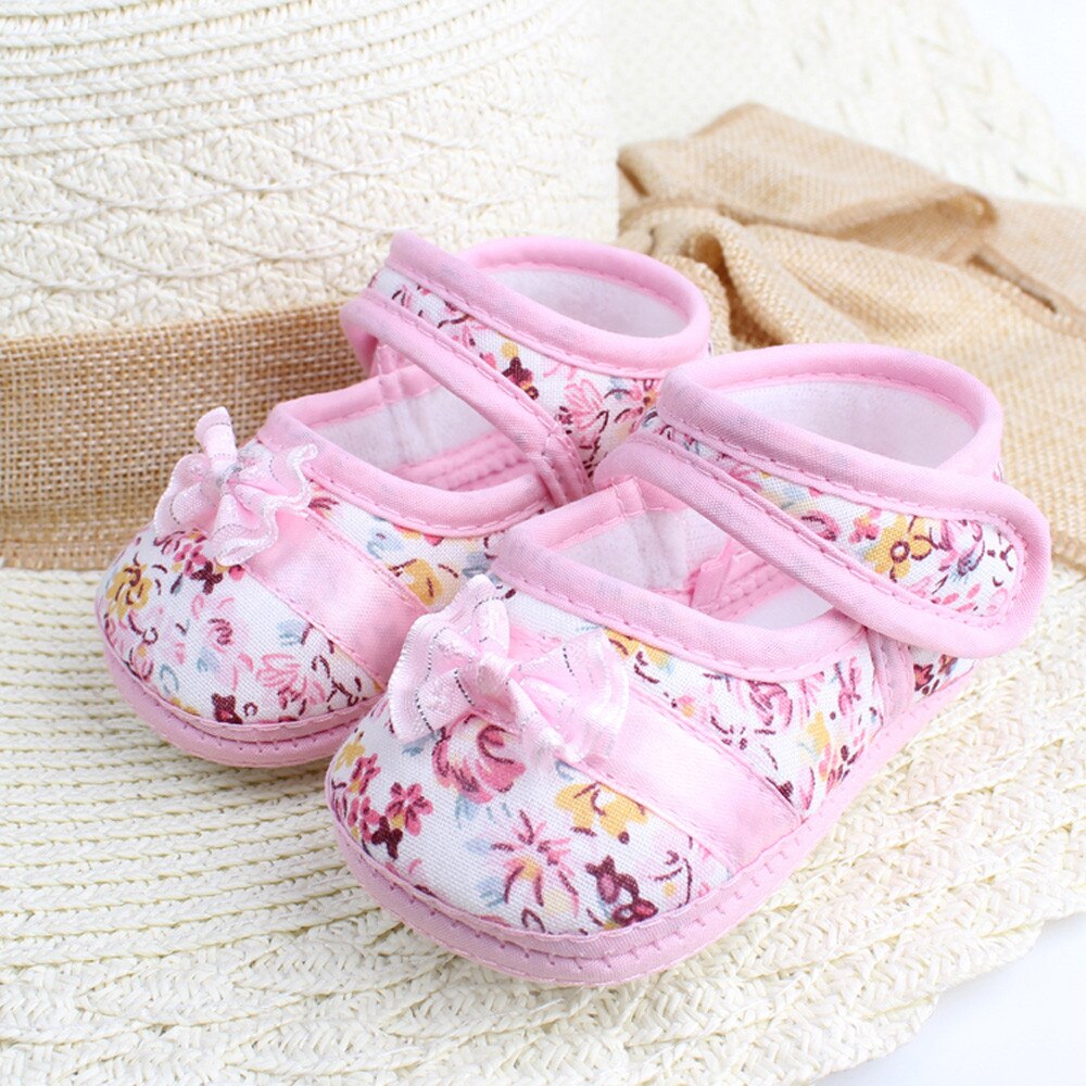 Newborn Baby Shoes Baby Girl Soft Sole Bowknot Pri... – Vicedeal