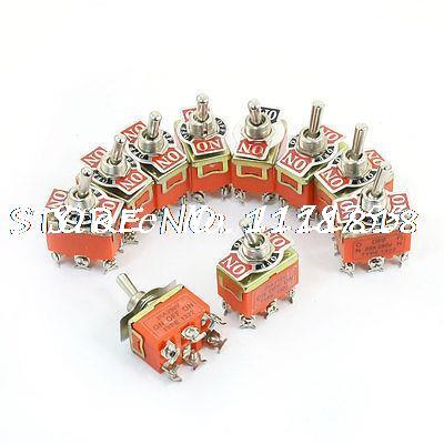 10Pcs 6 Screw Terminal DPDT Locking ON-OFF-ON Togg... – Vicedeal