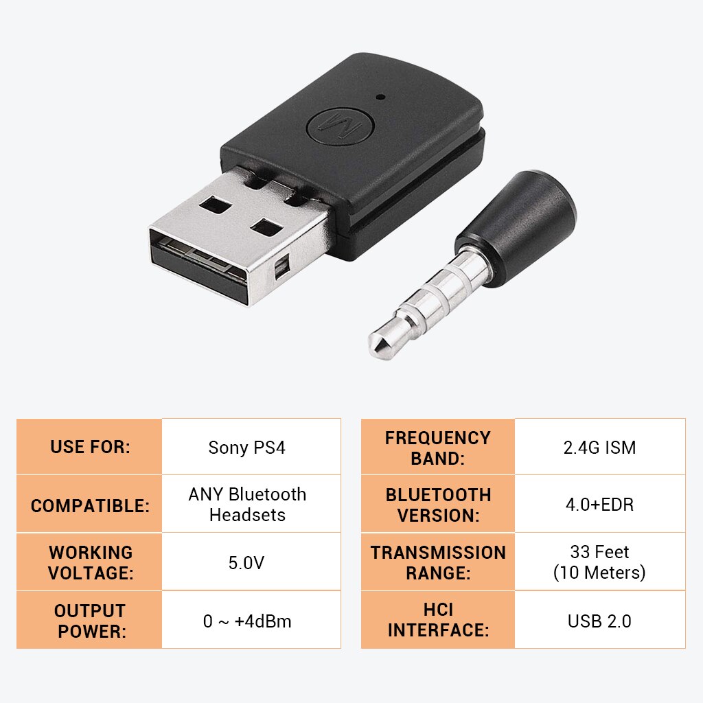 Draadloze Bluetooth V4.0 Dongle Usb 2.0 Adapter Display Ontvanger Voor PS4