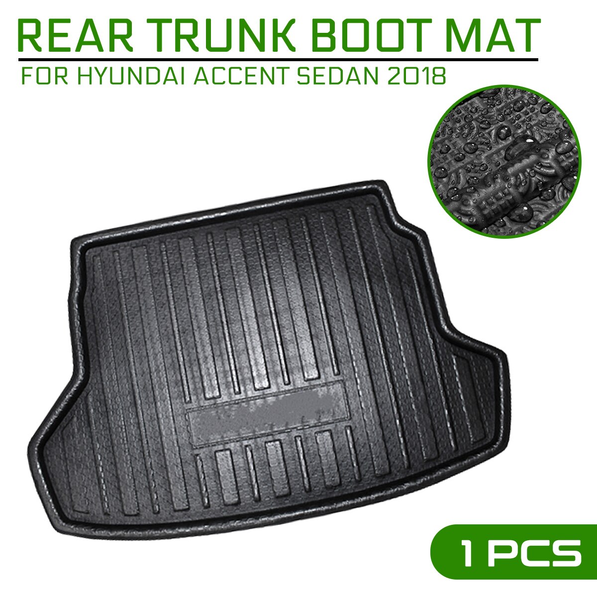 Auto Vloermat Tapijt Voor Hyundai Accent Sedan Kofferbak Anti-Modder Cover