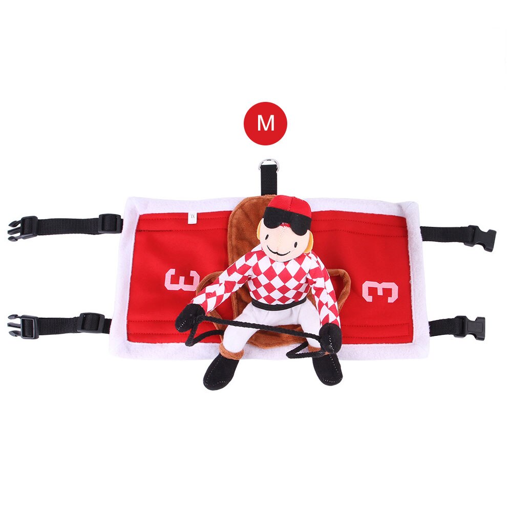 Pet Dog Horse Riding Costume Pet Supplies Apparel Horse Racing Suit Dog Clothes Dog Horse Riding Costume: M