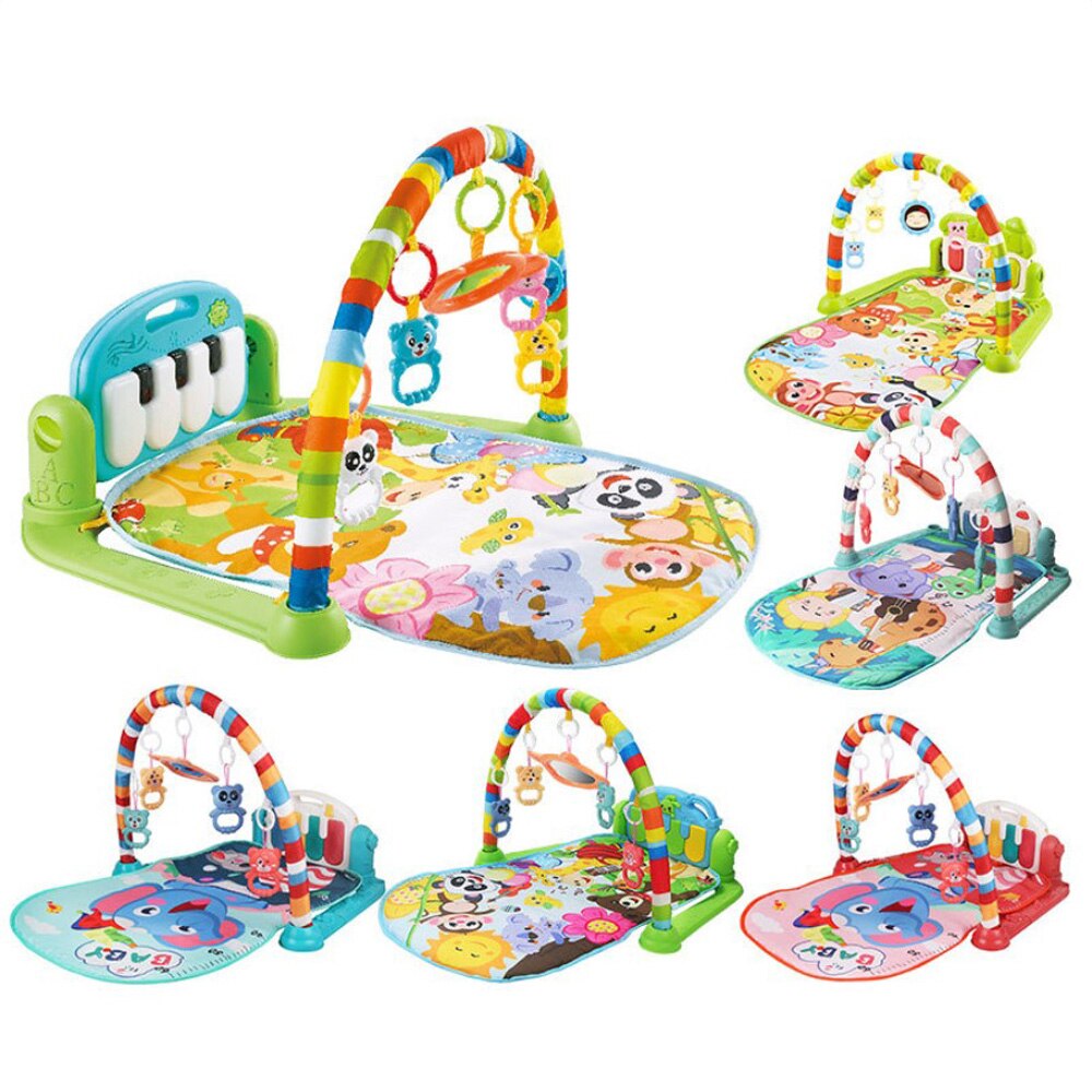 Baby Music Play Mats Piano Gym Newborn Toys Infant Playmat Learning Education Toys 0 12 Months Tummy Time Crawling Mat Carpet