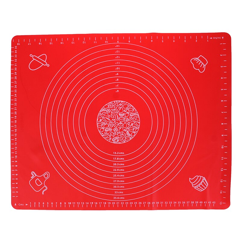 Kuchen matt 1 pc Super Große 50*40cm Nicht-Stock Kneten Teig Spitze rollen Silikon zurück matt schneiden Fondant Gebäck Blatt Gebäck: verrotten