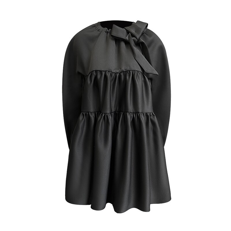 Jurk Met Strik Leo Grande Zwart My847551 210 main image 0