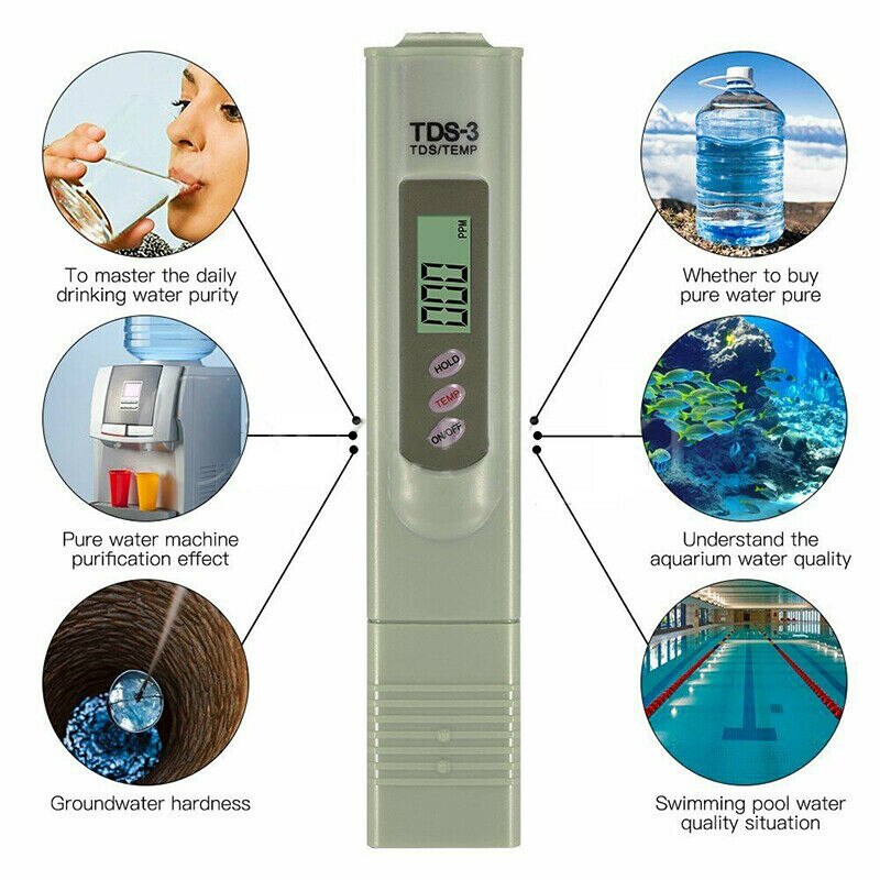 Digital Electric TDS/EC/PH Meter Tester Hydroponic... Grandado