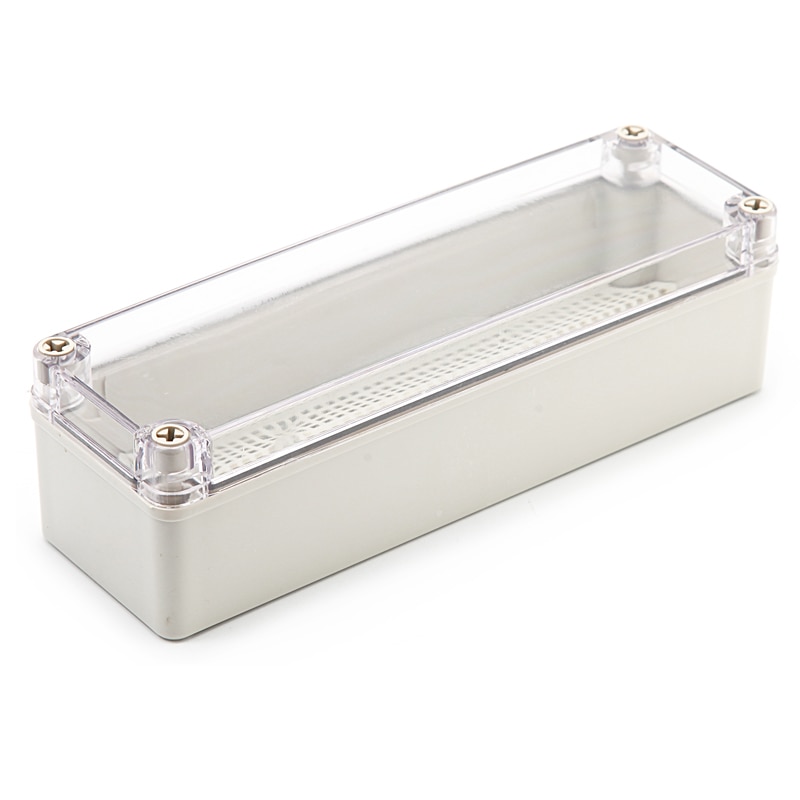 IP67 Waterdichte Plastic Abs Behuizing Voor Elektronica Met Montage Board Elektrische Transparante Cover Behuizing Junction Box Case
