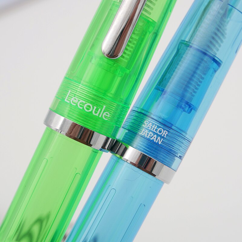 Original SAILOR Fountain Pen LECOULE Stainless Steel Nib Green Blue Transparent Pen 11-8034