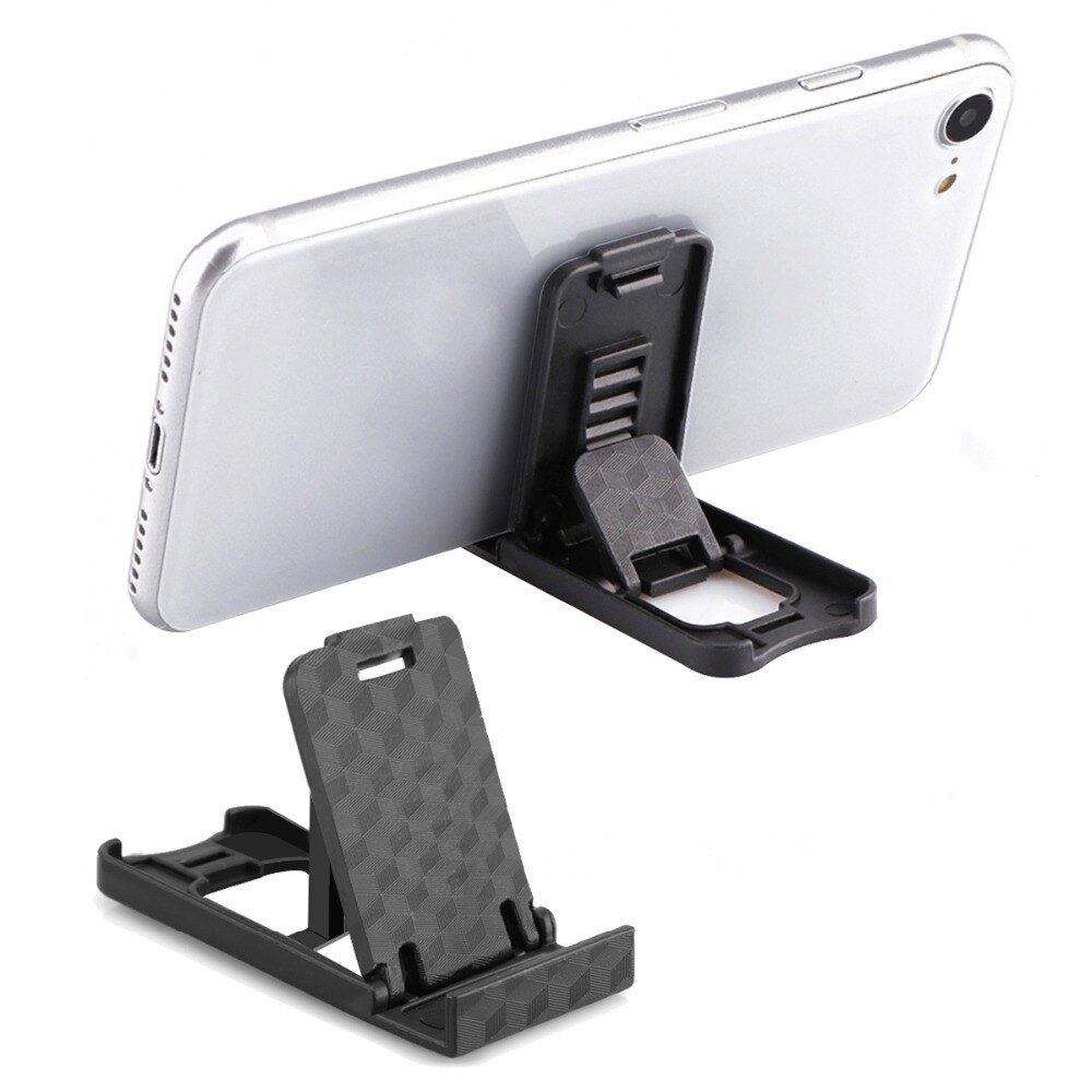 Soporte de teléfono para IPhone, soporte de escritorio plegable de plástico ajustable, Universal, para Xiaomi y Huawei