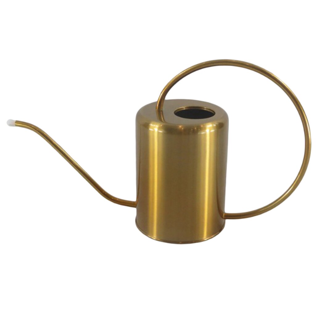 Regadera de jardín con caño largo, recipiente de riego inoxidable para plantas de casa, 2.0L