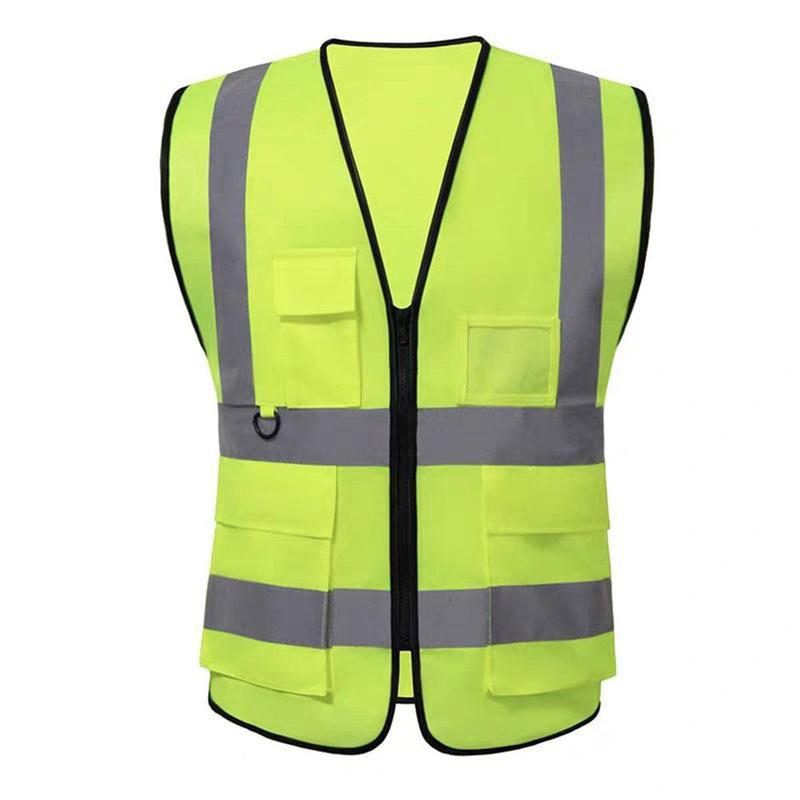 Reflecterend fietsvest ademend verkeer nacht werk beveiliging hardlopen reflecterend veiligheidsvest buiten waarschuwing reflecterend vest: J