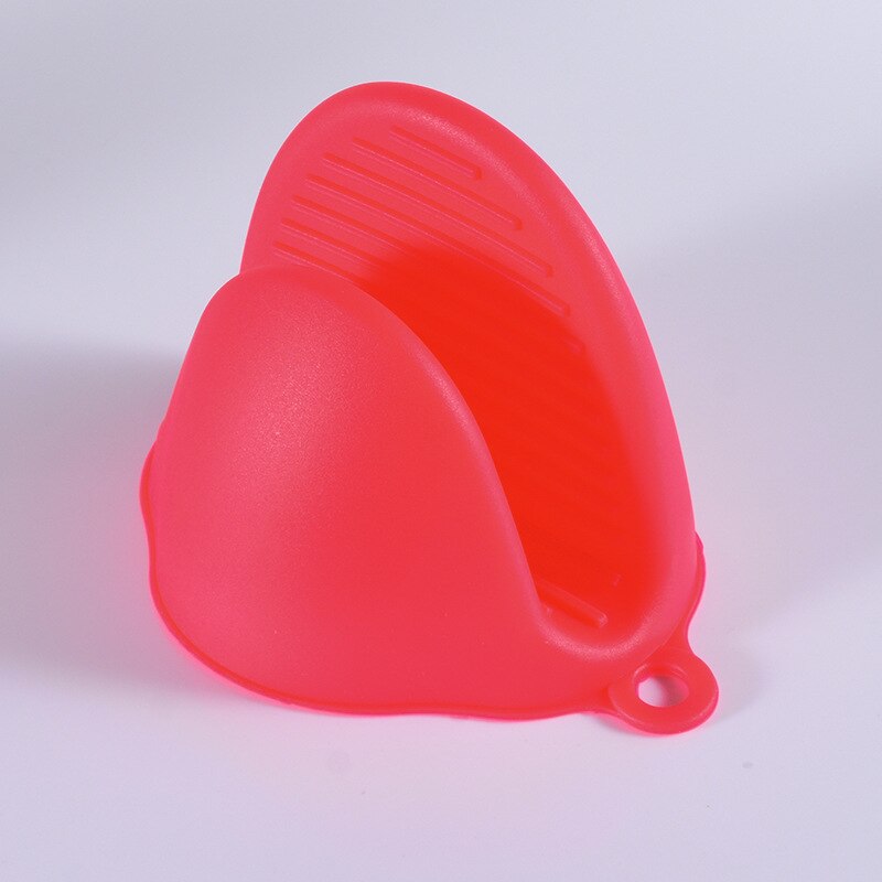 Gants de four en Silicone pour micro-ondes, 1 pièce, mitaine résistante à la chaleur, poignées antidérapantes, pinces à bol, Gadgets de cuisine, directe: Rouge