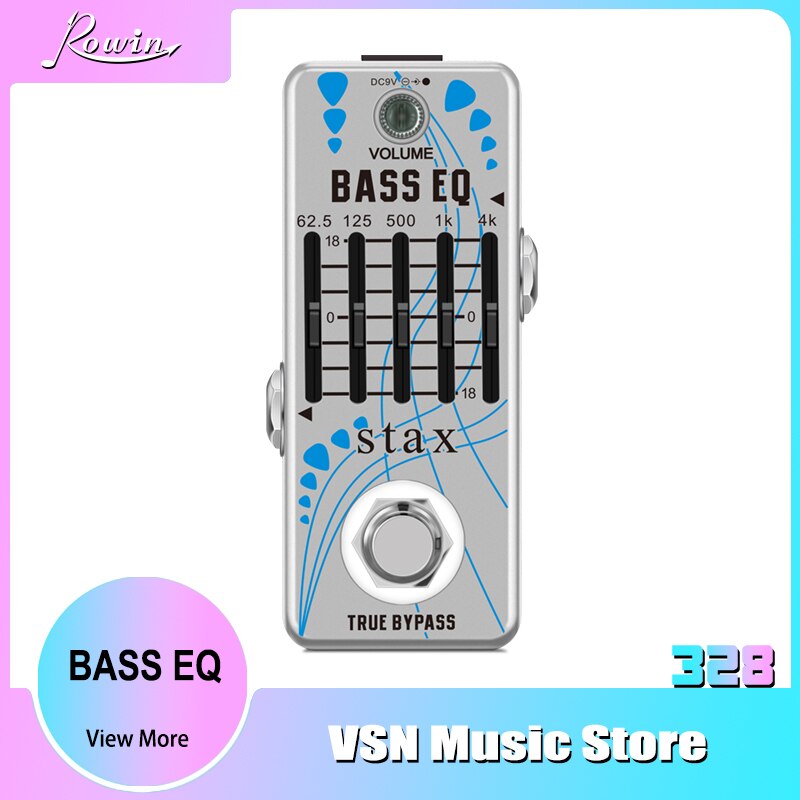 Stax LEF-317B Bass EQ Pedal 5 Band Equalizer Pedals For Parametric Equalizer Frequency Compensator Guitar Effects Pedals ±18d