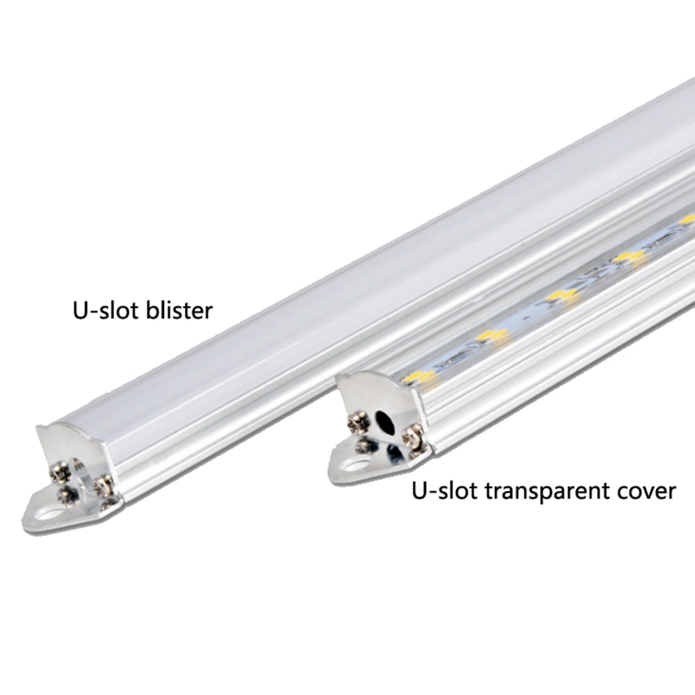 50cm Double Row LED Hard Bar Light Aluminium Rigid Strip Cool White Warm White 12V LED Light Lamp 5PCS