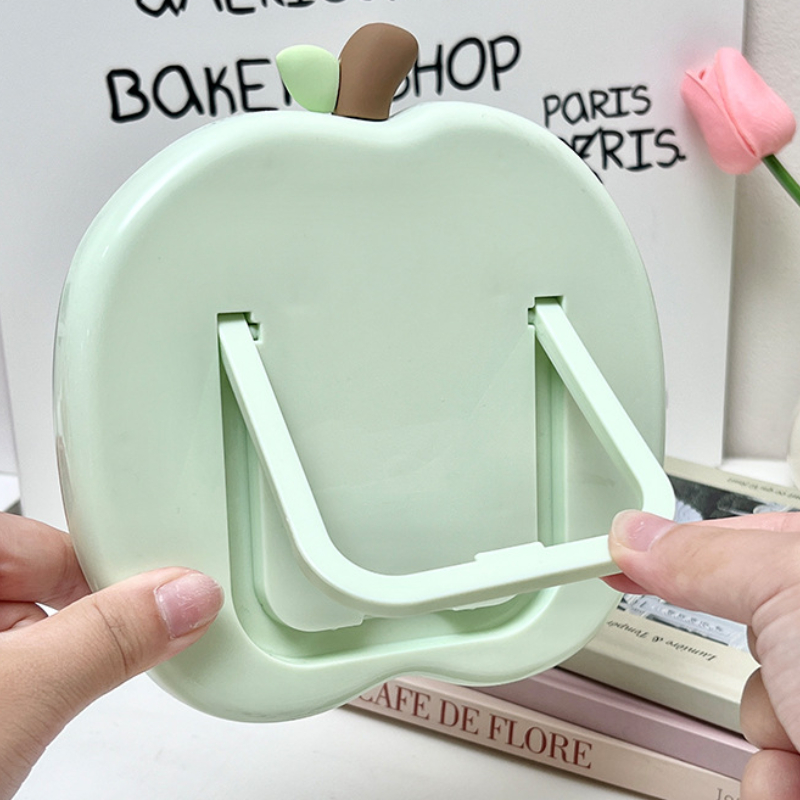 Ins Decoratieve Spiegel Desktop Cosmetische Spiegels Kawaii Appelvorm Make-upspiegel Slaapkamer Slaapzaal Draagbare Make-upspiegel Decor