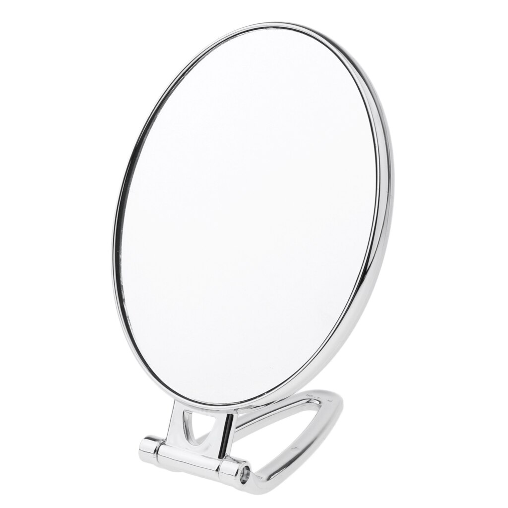 Round Makeup Cosmetic Mirror Double Sided Folding 2 Way 2X Magnify