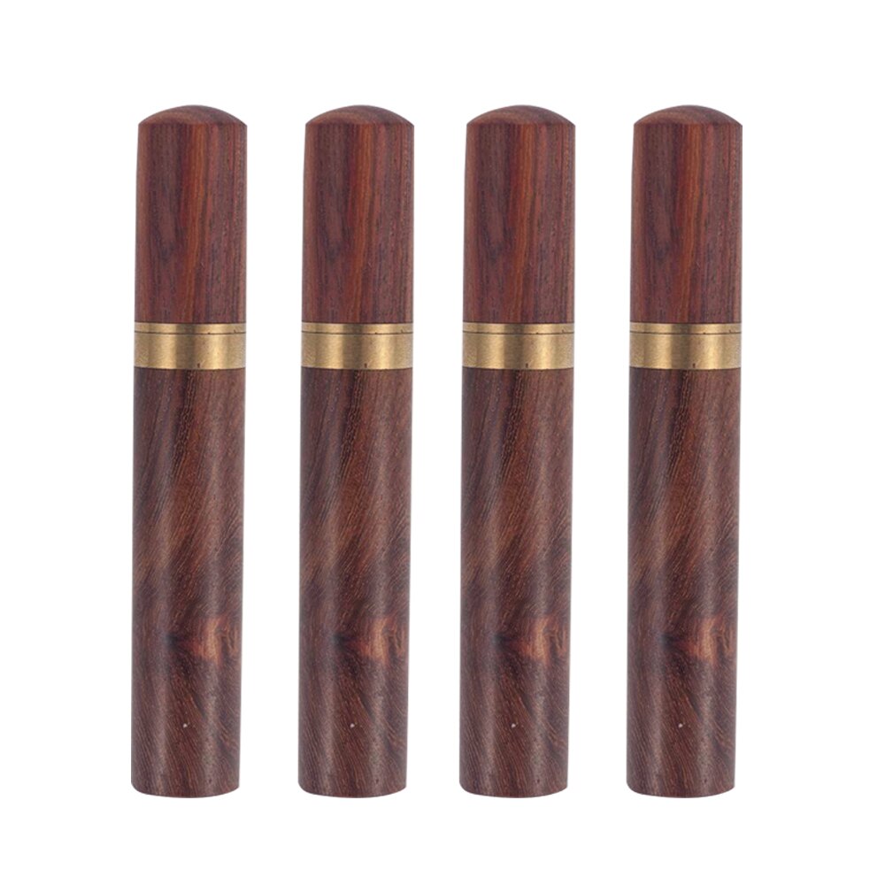 4x Portable Retro Wooden Toothpick Holder Pocket Toothpick Dispenser Bucket Tool 1.8 Cm Diameter Toothpick Holders