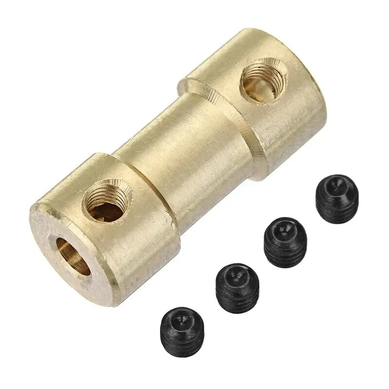 3.17Mm-3.17Mm Messing Koppeling Spindel Motor Askoppeling Connector Voor Eleksmill Graveur Cnc Router