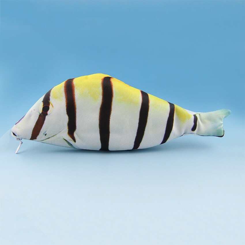 1 PC Fish Shaped Pencil Bags Animal Pencil Box Pencil Case of Large Capacity School Funny: Stripe