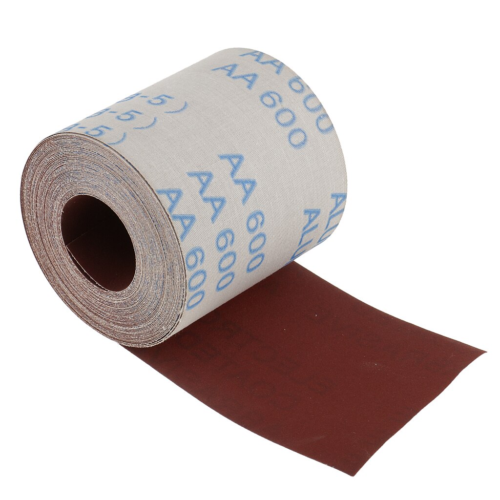 10 Meters Long Emery Cloth Sandpaper Shop Roll Coated Abrasive Tool 600 Grit 10cm Wide Roll for Cleaning Copper Pipe Fittings