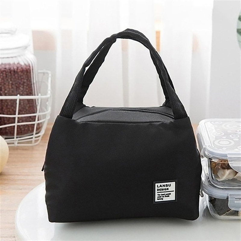 Portable Lunch Bag Tote Insulated Box Canvas Thermal Cold Warm Food Container School Picnic Men Women Kids Bento Storage Pouch